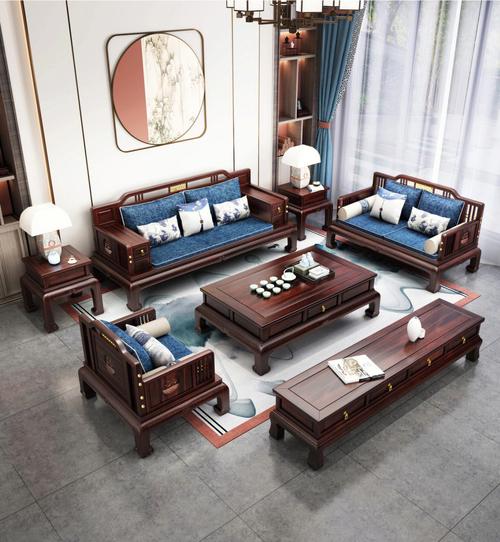 实木沙发客厅家具-实木沙发客厅家具图片